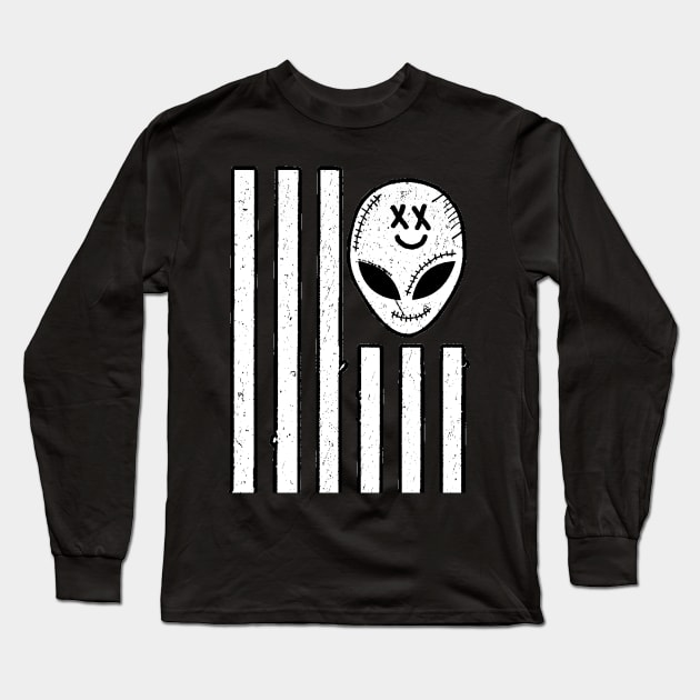 W3IRD GVNG ''W3IRD FLAG'' Long Sleeve T-Shirt by KVLI3N